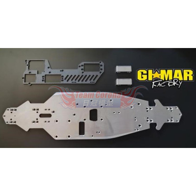 Gimar Straight tramission 3mm 7075 Chassis for Serpent SRX8GT 23"